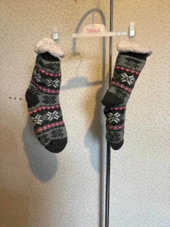 Chaussette anti dérapante fouree taille unique