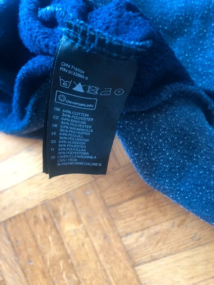 Pull col roulé bleu marine H&M Homme - photo numéro 6