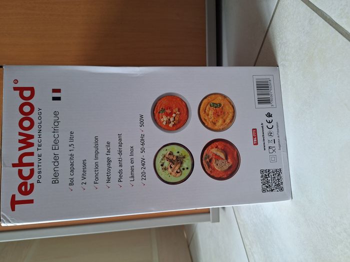 NEUF ! BLENDER ELECTRIQUE 1.5L - TECHWOOD - photo numéro 2
