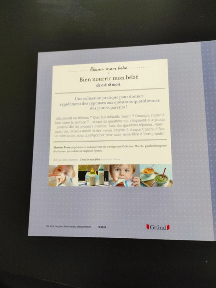 Lot 2 livres alimentation bébé 0/18mois - photo numéro 2