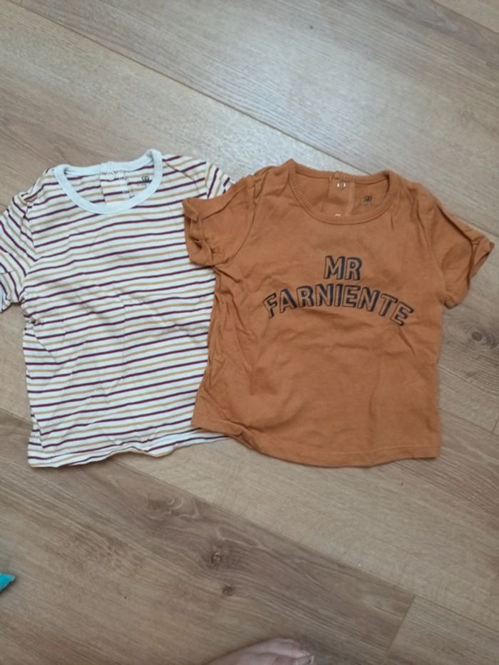 Lot t-shirt 12 mois
