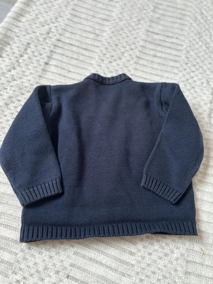 Gilet bleu marine 3 ans - photo numéro 4