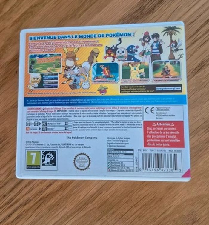Jeu Pokemon Soleil - Nintendo 3DS - Complet - Pal Fra - photo numéro 2