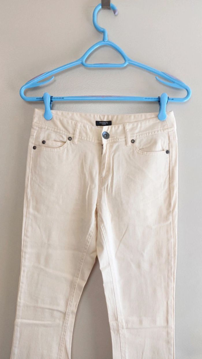 Pantalon slim beige La redoute taille 34 Neuf - photo numéro 2