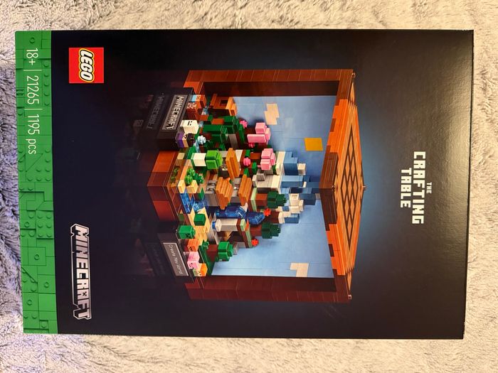 LEGO Minecraft 21265 – L’établi – 1 195 pièces – Neuf scellé