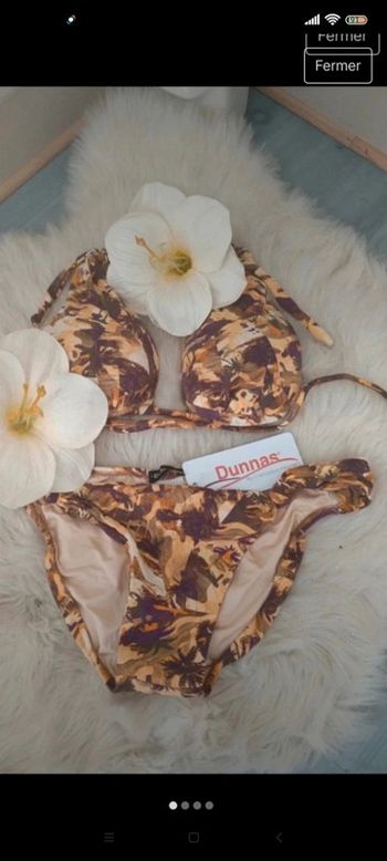 Maillot de bain 2 pièces neuf taille M