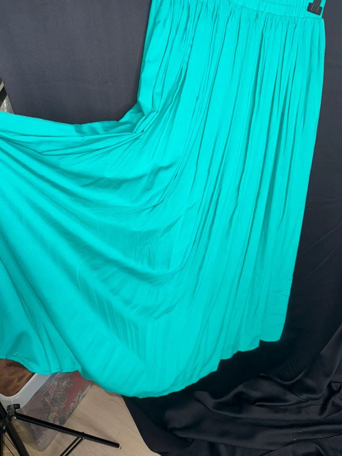 Belle jupe longue verte doublé taille 38 - photo numéro 4