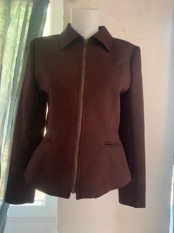 Veste Gaucho cintrée marron taille M