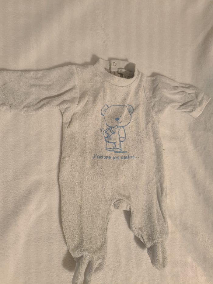 Lot 2 pyjamas naissance velours - photo numéro 5