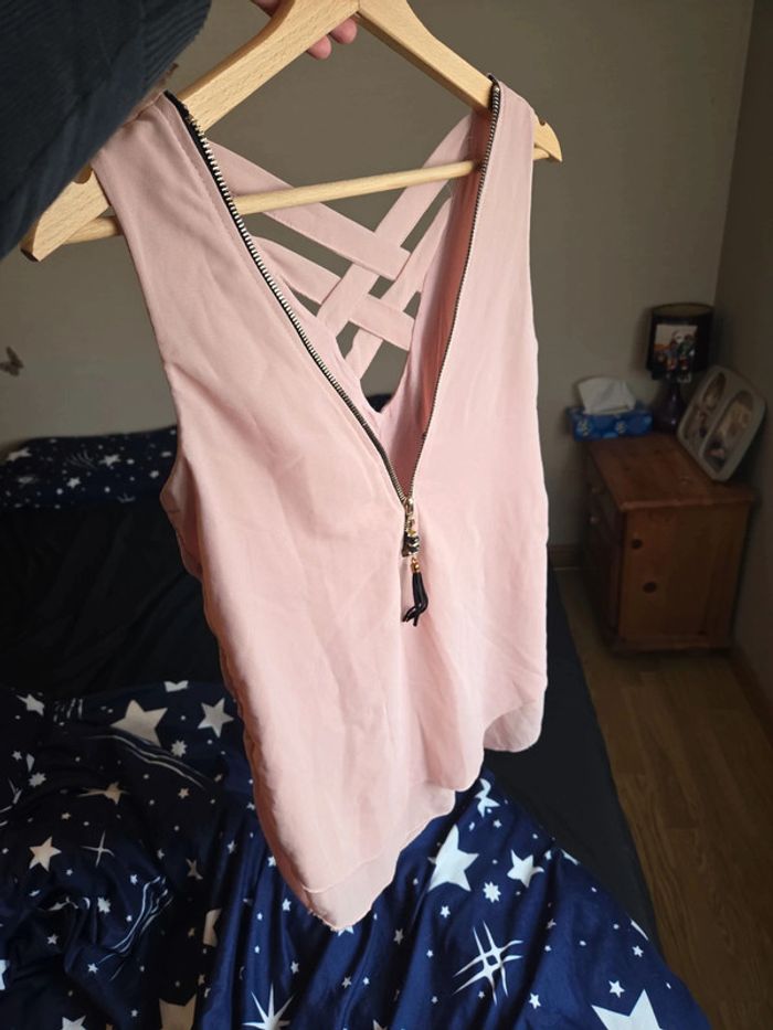 Blouse vieux rose 🌹 femme - photo numéro 4