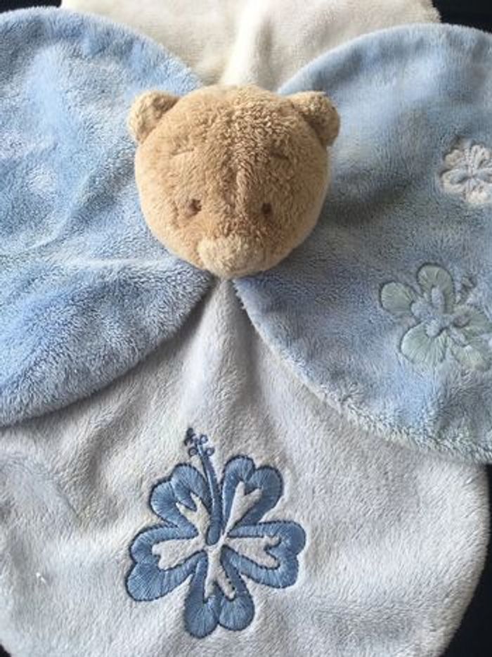 Noukies doudou plat ours ourson bébé enfant - photo numéro 2