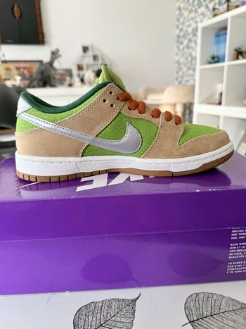 Chaussure Nike SB Dunk Low Pro Vert/Orange Taille 39