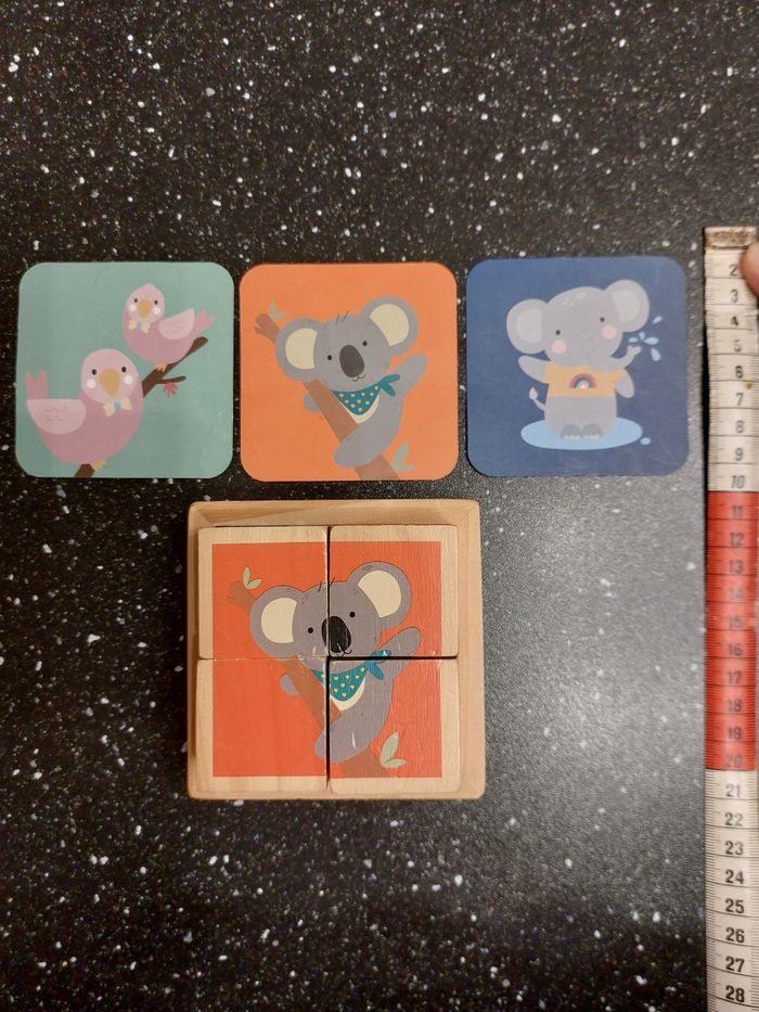 Cubes puzzle  animaux