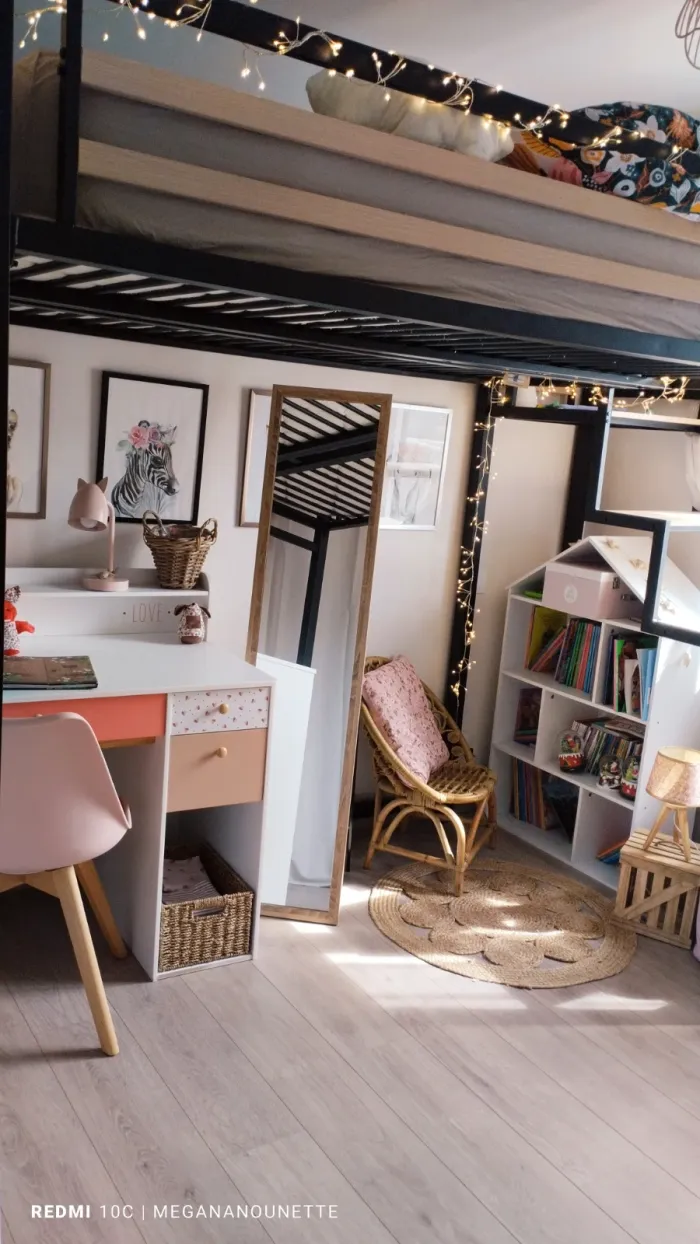 📚 Bibliothèque Maison Grise – Atmosphera – Très Bon État – Idéale Chambre Enfant