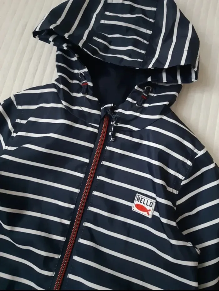 Blouson rayé Gemo 24 mois - photo numéro 3