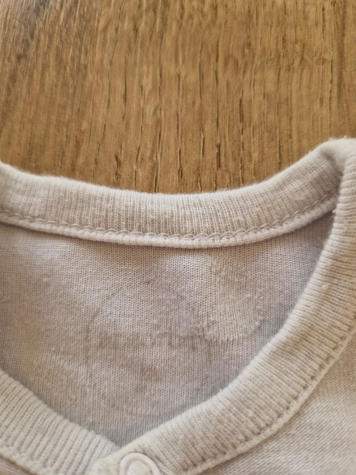 Pyjama/Dors-bien Bébé 1 Mois Absorba 56cm Coton Texture Très Bon État - photo numéro 3