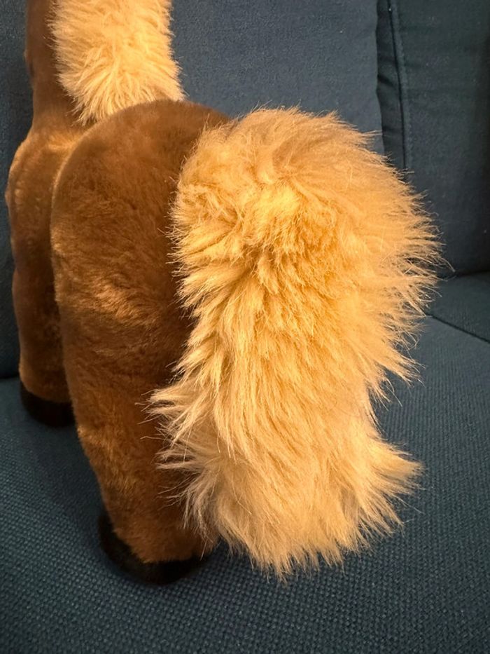 Peluche Grand Cheval Steiff 35cm doudou debout collection brun équitation crinière - photo numéro 7