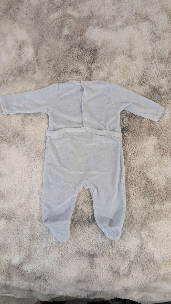 Pyjama Mes Petits Cailloux taille 1 mois - photo numéro 4