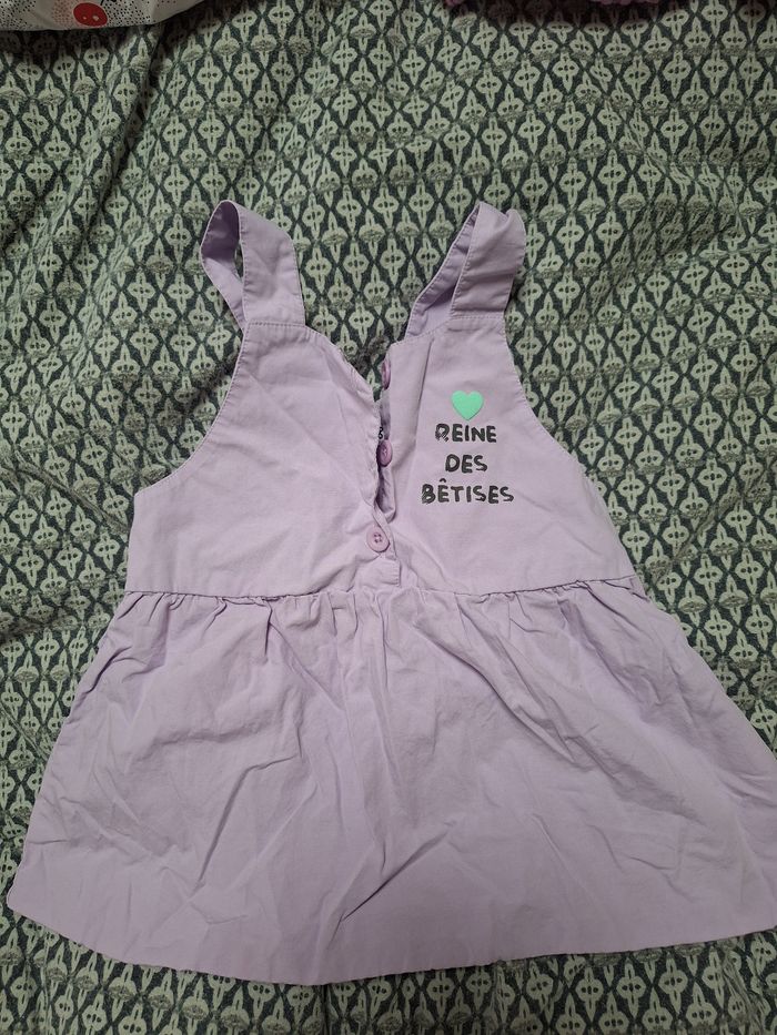 Lot 4 robes manches courtes 6 mois - photo numéro 5