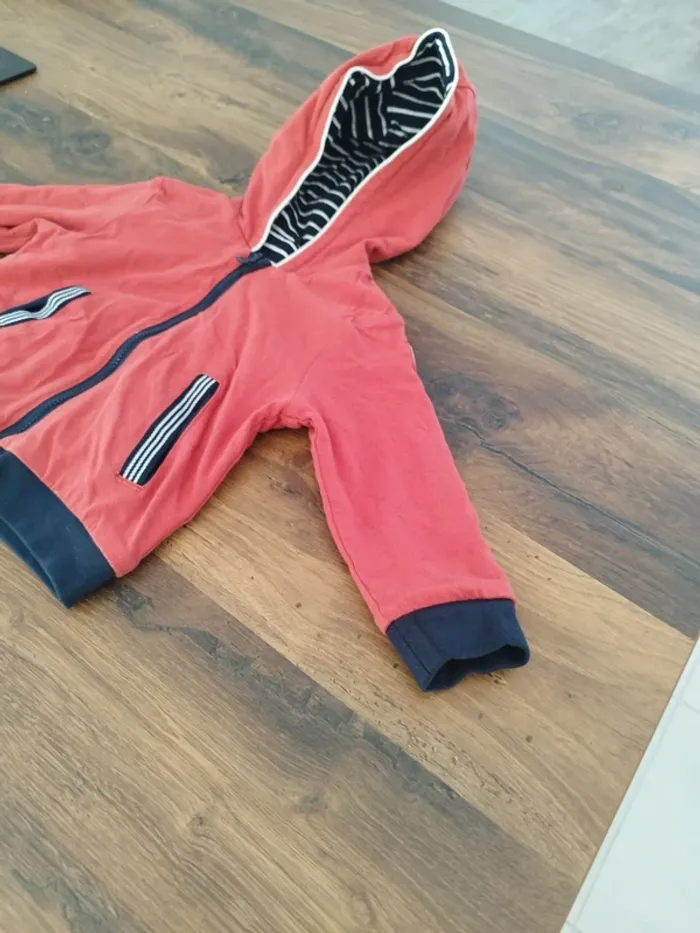 Veste zippée réversible "Terre de Marins" - Taille  18 mois (81 cm) - photo numéro 6