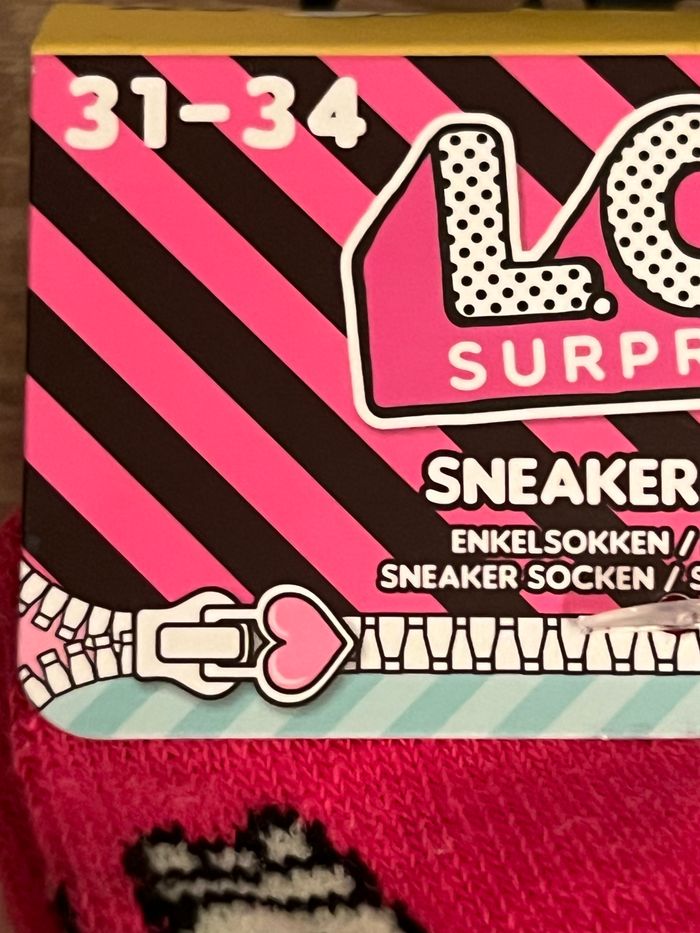 Lot de 3 paires de chaussettes courtes LOL Surprise 31-34 - photo numéro 6