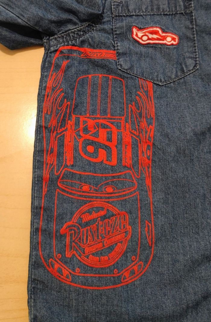 Chemise 🌿 en jean 🐦 Cars Disney ✨ 3 ans 🧸 - photo numéro 4