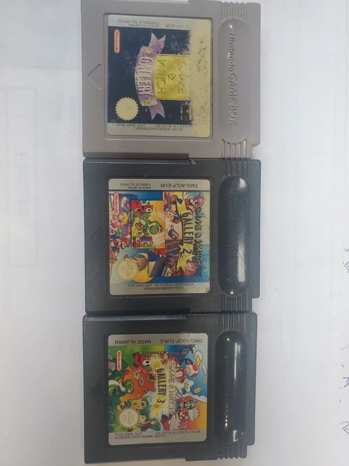Lot de 3 jeu Game Boy couleur Galery 1,2,3. - photo numéro 1