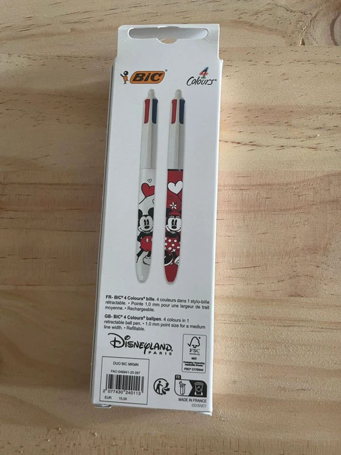 Duo Stylos BIC 4 Couleurs Disney Parks - Mickey & Minnie - Édition Limitée ! - photo numéro 2