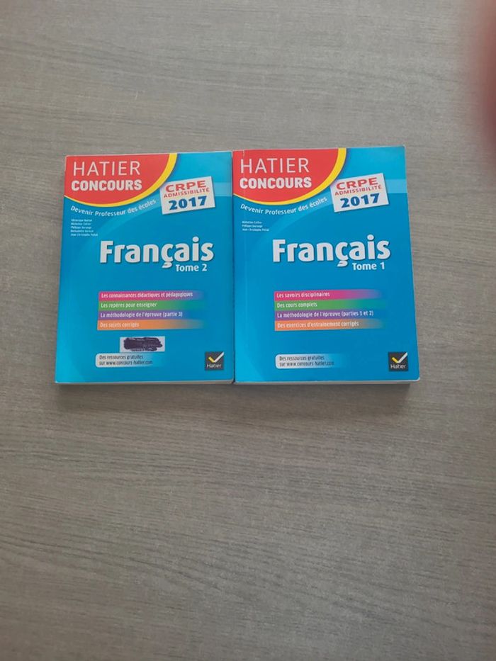 Lot de 2 livres epreuves crpe