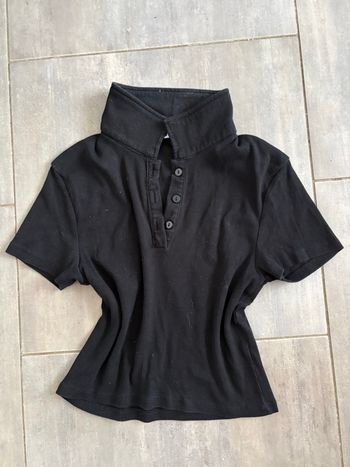 T-shirt type polo noir