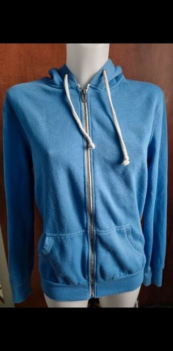 Gilet à capuche bleu clair taille M