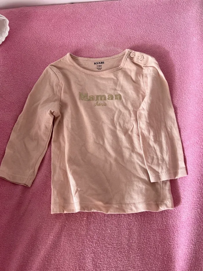 Lot de 6 tshirts manches longues taille 12 mois - photo numéro 6