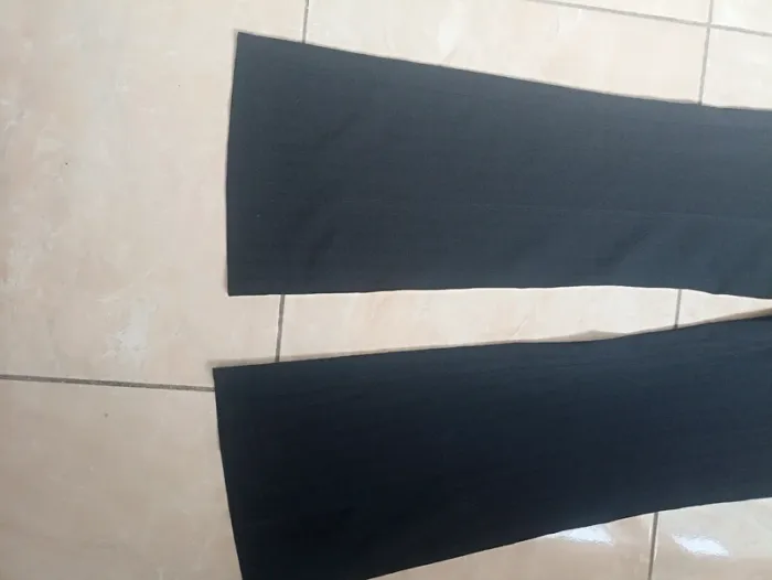 Pantalon évasé noir femme en tissus Taille 1 - photo numéro 4