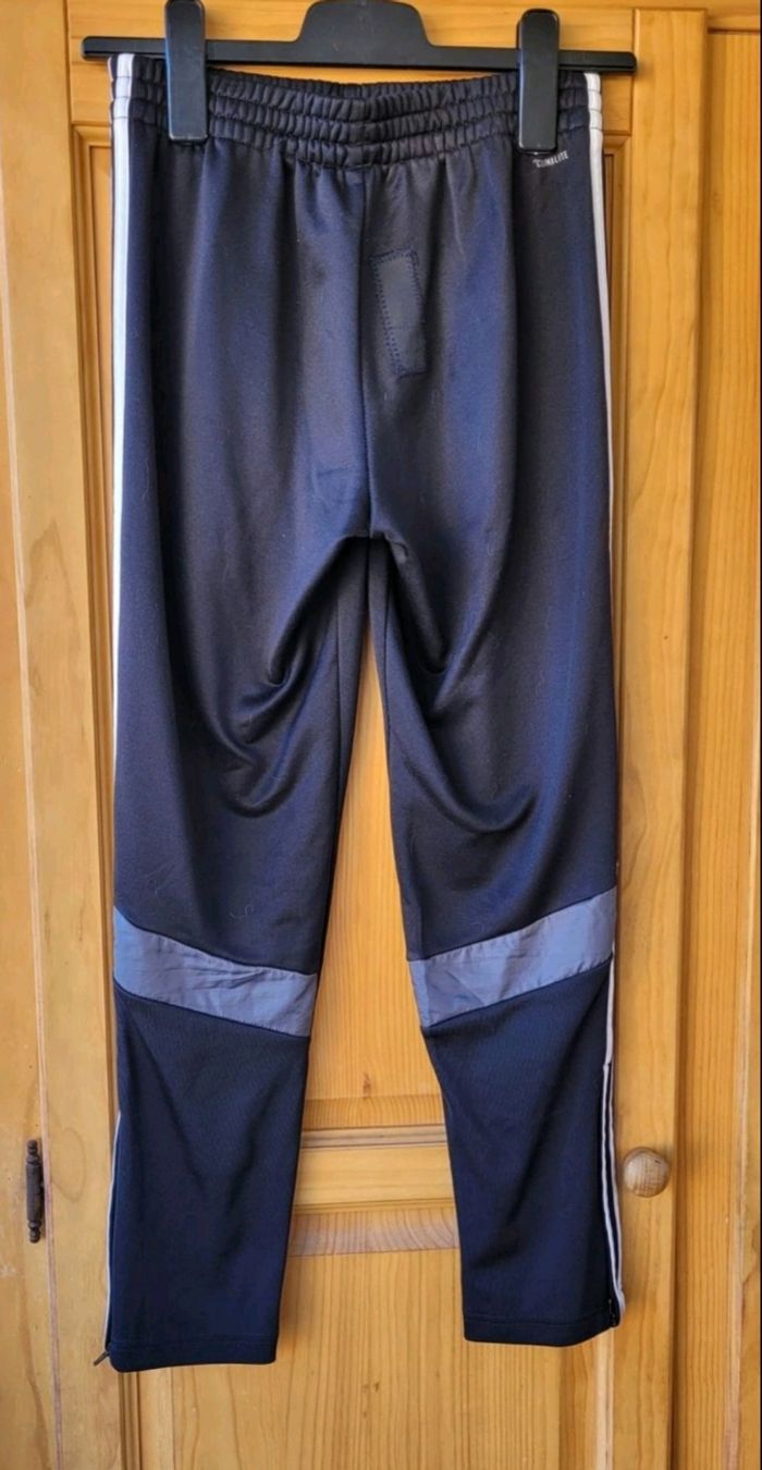 Adidas Sportswear Pantalon Entrainement T11/12ans- Noir&3 bandes sur le coté - Climalite&Coupe Slim - photo numéro 4