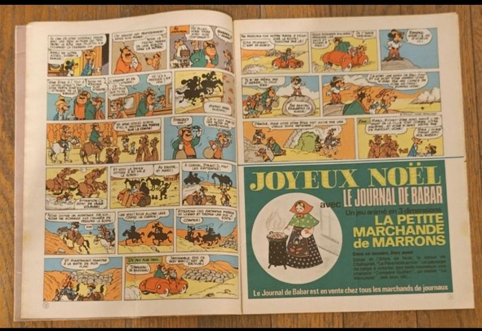 Ancien journal de mickey avec poster joyeux Noël 1975 N°1228 vintage - photo numéro 4