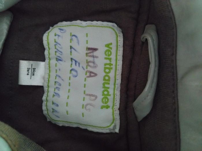 Verbaudet imperméable trench capuche ciré gris t 3 ans - photo numéro 3