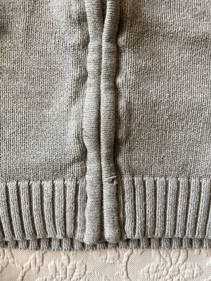 Gilet zippé gris 24 mois / 2 ans TEX - photo numéro 3
