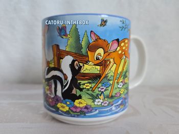 Tasse / Mug / Cup scène Disney Classics Bambi Féline Fleur Panpan / Thumper
