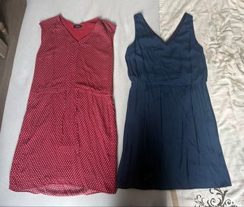 Robes Caroll bordeaux/bleu marine