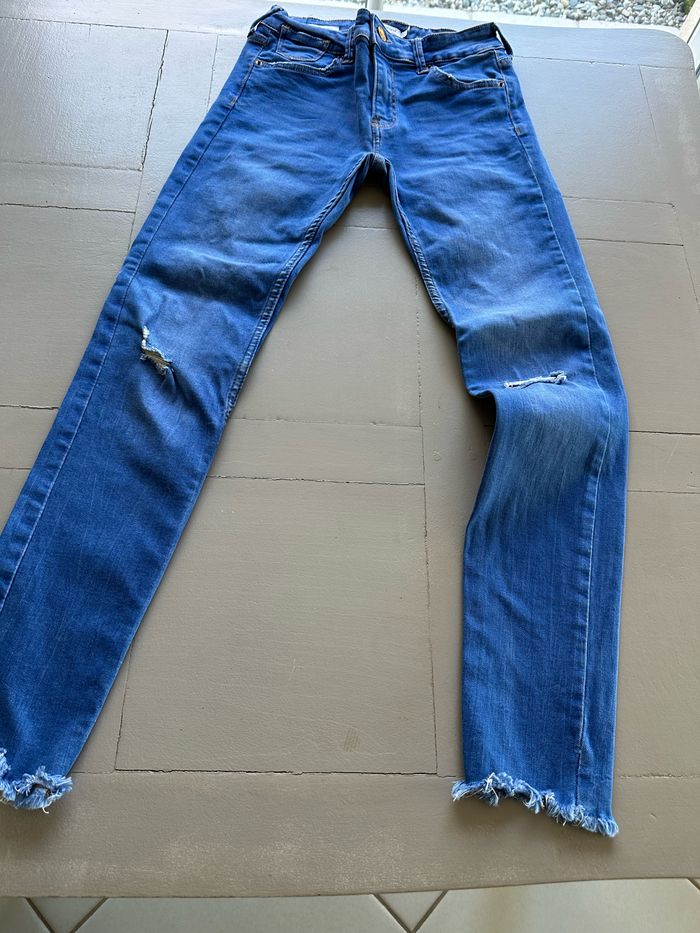 Magnifique jean bleu Bershka denim taille 36 - photo numéro 4
