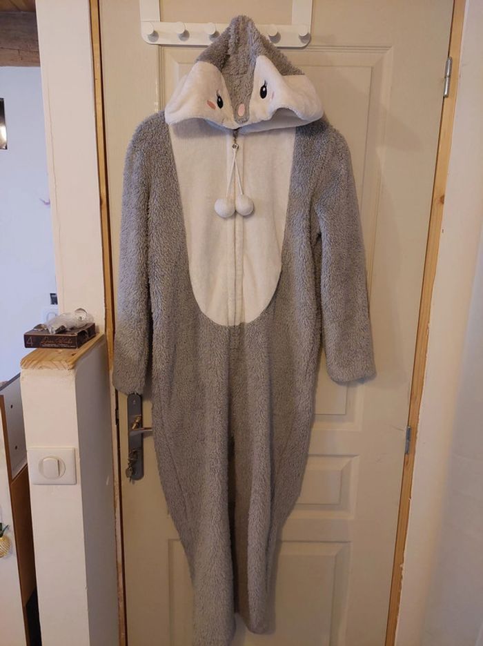 Combinaison pyjama capuche "pingouin" fille ado chaud XS Etam BE 🐧