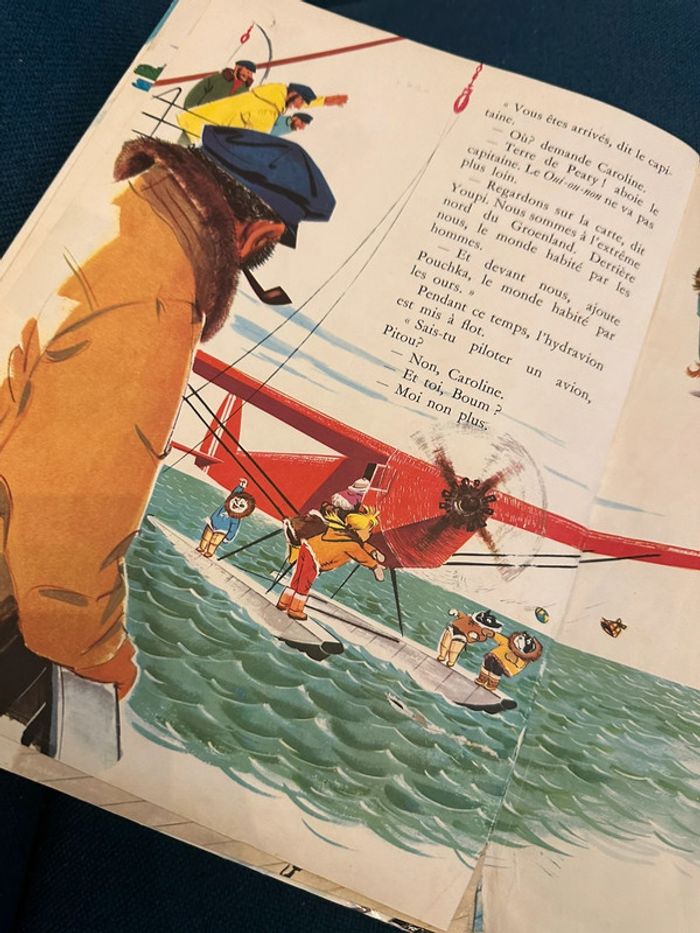 1968 Livre ancien Caroline au Pôle Nord Pierre Probst Grands albums Hachette bd - photo numéro 6