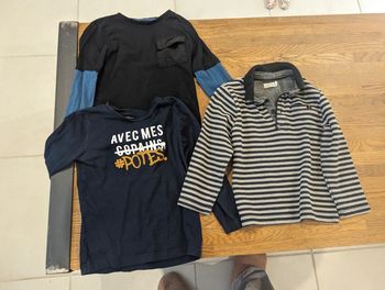 Lot 3 t-shirt manches longues 4 ans