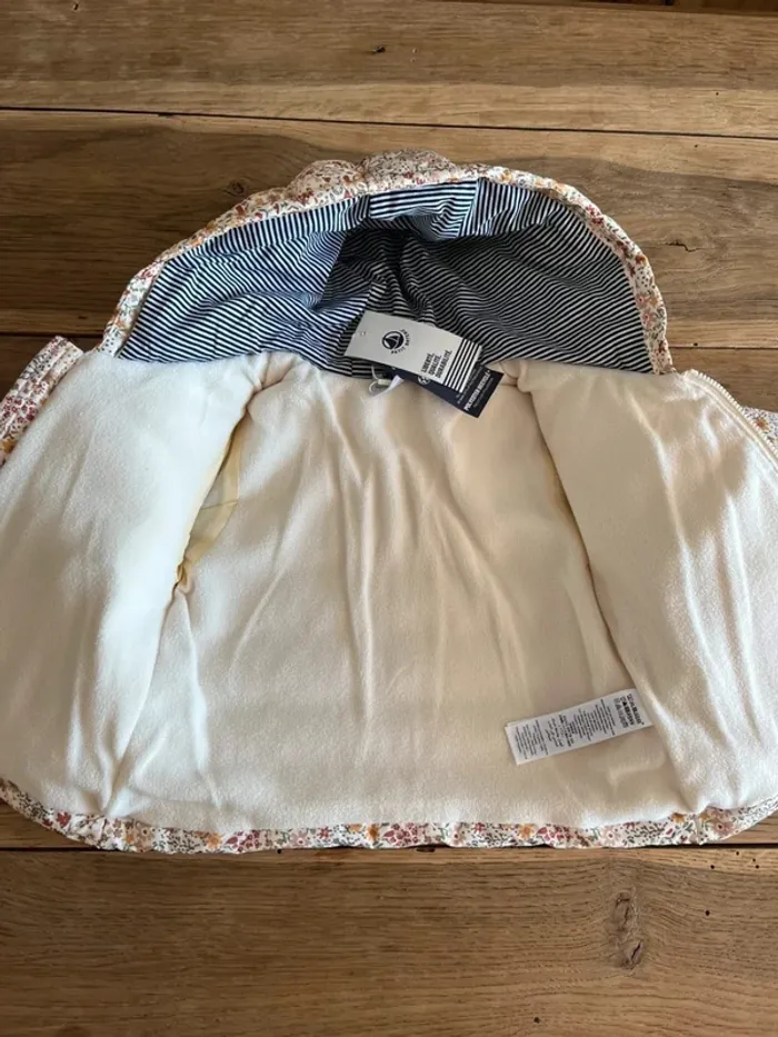 Doudoune fleurie Petit Bateau neuve - photo numéro 6