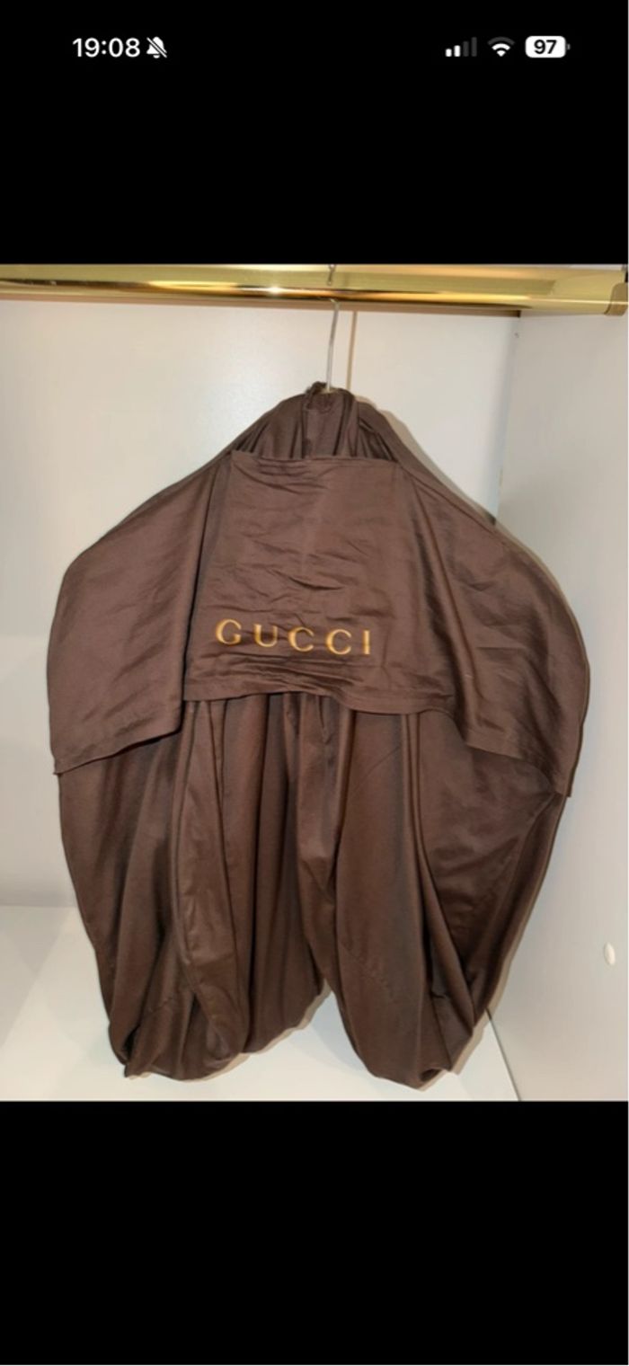 Gucci Leather Aviator Bomber Jacket – Made in Italy – Taille 48 - photo numéro 6