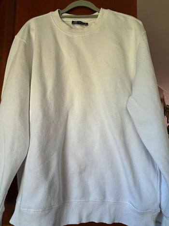 Sweat blanc XL Zara