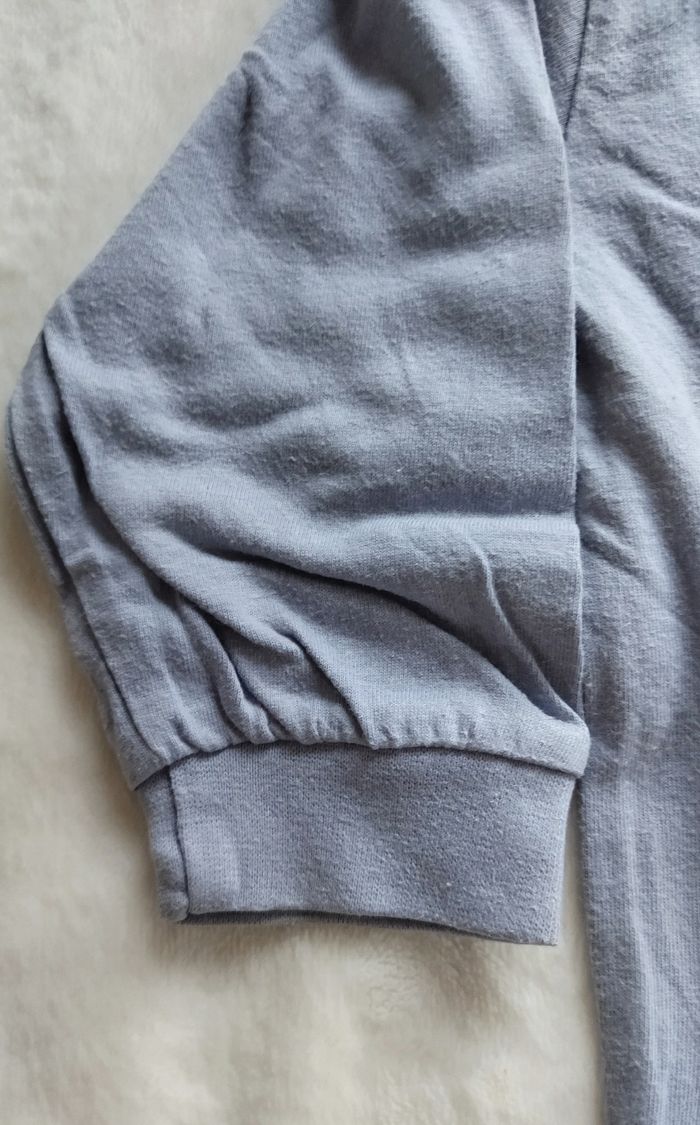 Ensemble Sweat bleu et pantalon bordeaux, Taille 18 mois - photo numéro 4