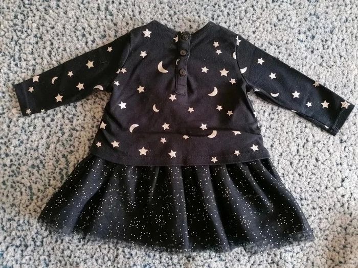 Robe manches longues motif étoiles taille 6 mois - photo numéro 5