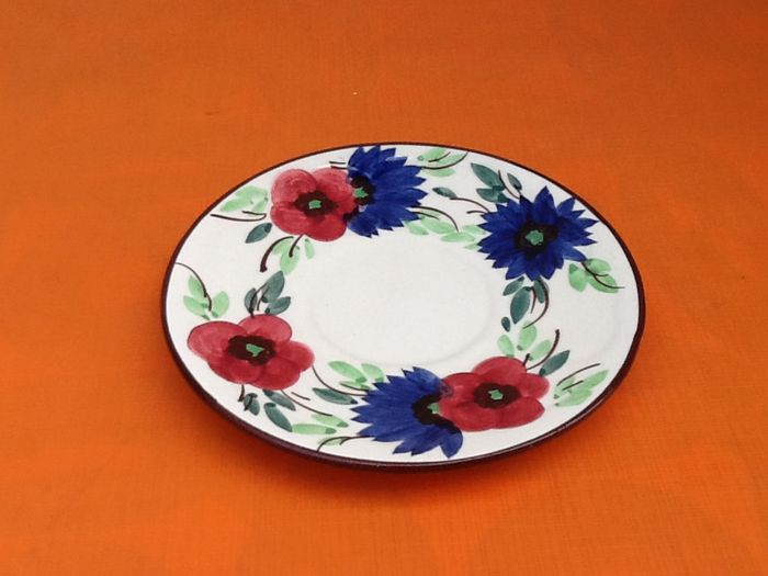 Tasse / Soucoupe à Déjeuner Faïence à décor floral - photo numéro 4