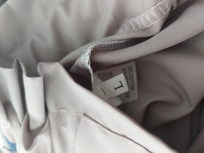 Pantalon beige fluide et léger 7/8 ème taille élastique 38-40 - photo numéro 3